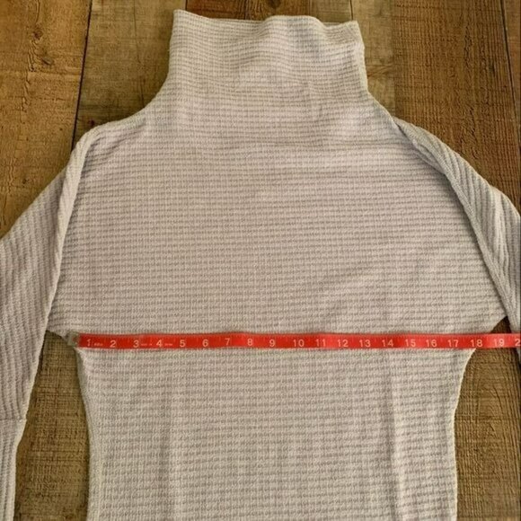 We the free womens asymmetrical waffle knit long sleeve mini dress -XS - Picture 2 of 8